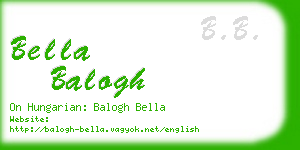 bella balogh business card